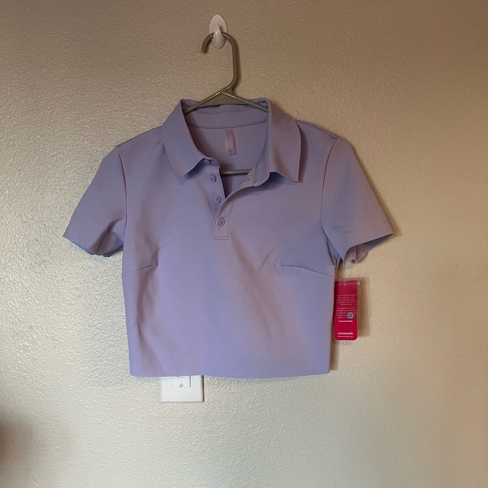 Commando Lilac Neoprene Polo Shirt